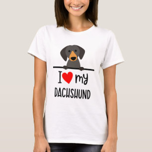 I Love My Dachshund T-Shirt