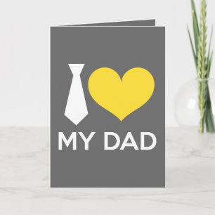 I love my dad card