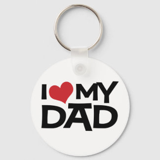 I Love My Dad Father's Day Key Ring