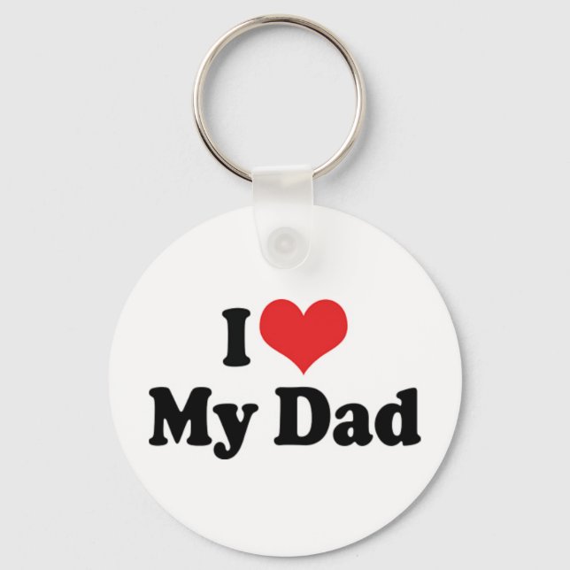 I Love My Dad Keychain (Front)