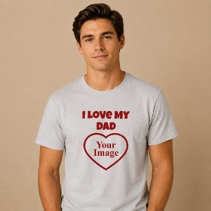 I Love My Dad Photo Tri-Blend Shirt