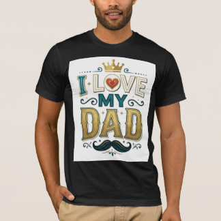 I Love My Dad Vintage Father’s Day T-Shirt | Cool 