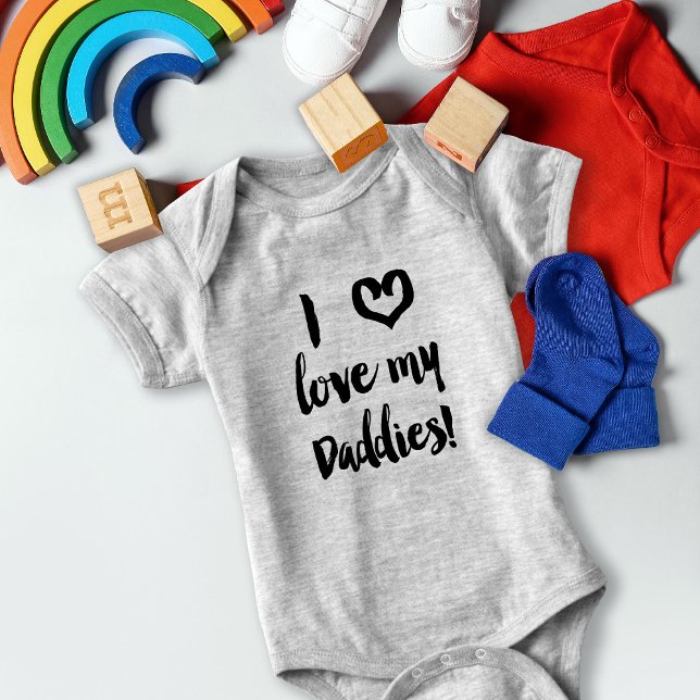 I Love My Daddies Baby Gay Dads Bodysuit (Creator Uploaded)