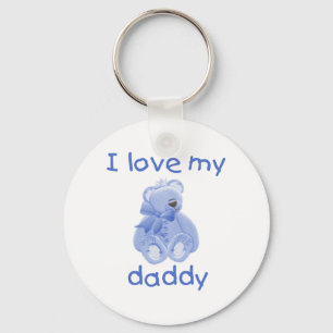 I Love My Daddy (blue bear) Key Ring