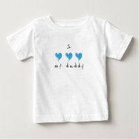 I Love My Daddy Blue Heart