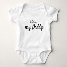 I love my Daddy Father's Day Baby Grow