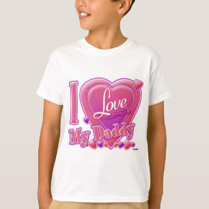 I Love My Daddy pink/purple - heart T-Shirt