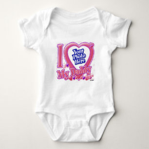 I Love My Daddy pink/purple - photo Baby Bodysuit