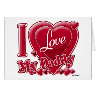 I Love My Daddy red - heart