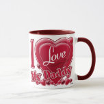 I Love My Daddy red - heart Mug<br><div class="desc">I Love My Daddy red - heart</div>