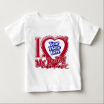 I Love My Daddy red heart - photo Baby T-Shirt<br><div class="desc">I Love My Daddy red heart - photo</div>