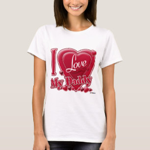 I Love My Daddy red - heart T-Shirt