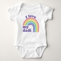 I Love My Dadi - Cute Rainbow