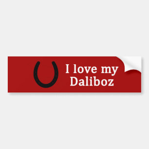 I Love My Daliboz Horse Bumper Sticker