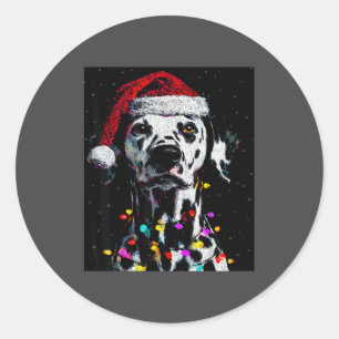 I Love My Dalmatian I Love Christmas Classic Round Sticker