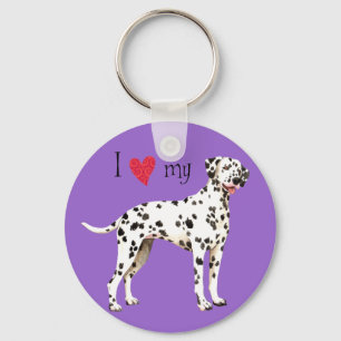 I Love my Dalmatian Key Ring