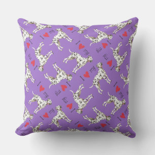 I Love my Dalmatian Outdoor Cushion