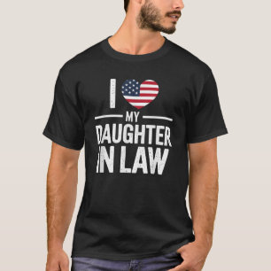 I Love My Daughter In-Law Family Matching Wedding T-Shirt