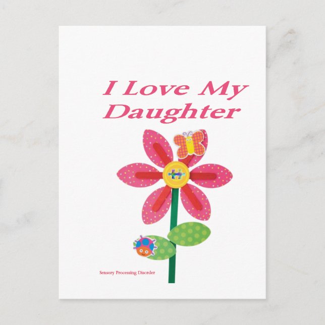 i love my daughter spd postcard (Front)