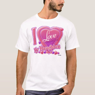 I Love My Daughters pink/purple - heart T-Shirt