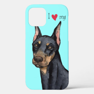 I Love my Doberman iPhone 12 Case