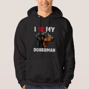 I Love My Doberman Hoodie