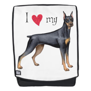 I Love my Doberman Pinscher Backpack