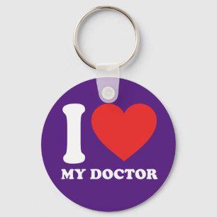 I Love My Doctor Key Ring