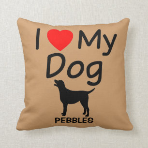 I Love My Dog Cushion