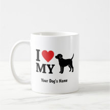 I Love My Dog Custom Name Personalised Pet Lover