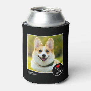 I Love My Dog, Custom Photo – Pet Lovers Can Cooler