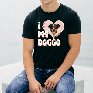 I Love My Dog Heart Photo T-Shirt
