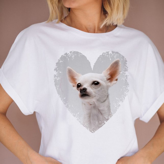 I Love My Dog Heart Photo  T-Shirt (Creator Uploaded)