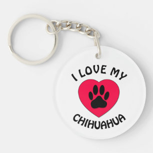 I love My Dog Key Ring