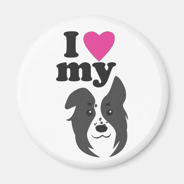 I Love My Dog! Magnet (Front)