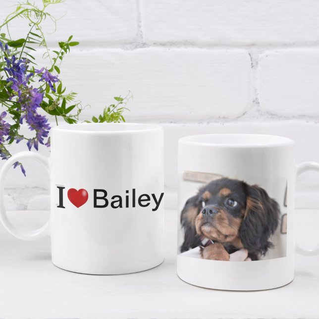 I Love My Dog personalised photo Coffee Mug (Creator Uploaded)