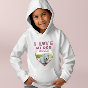 I love my Dog Pink Heart Photo Pet Name