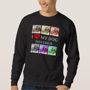 I LOVE MY DOG Pop Art Pet Lover Sweatshirt