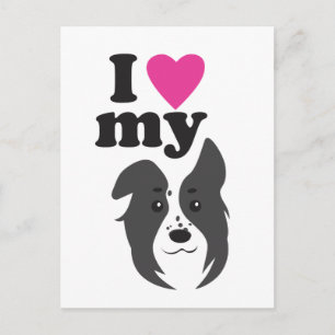 I Love My Dog! Postcard