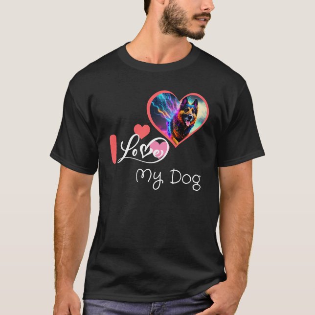 i love my dog shirt (Front)