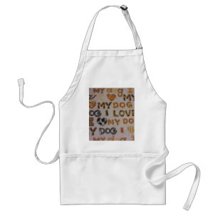 I Love My Dog Standard Apron