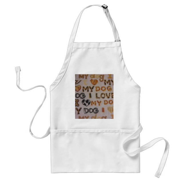 I Love My Dog Standard Apron (Front)