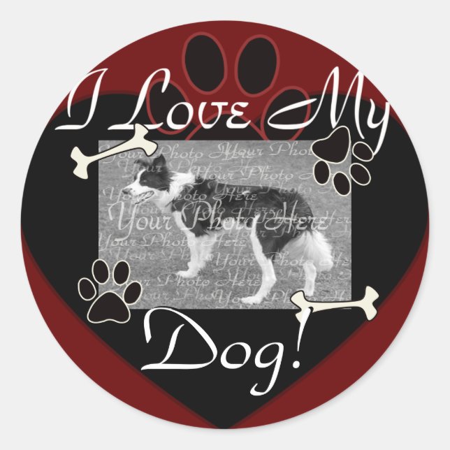 I love my Dog Stickers (Front)