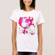 I love my dog t-shirt white poodle