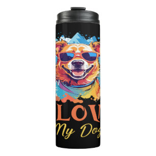I Love My Dog Thermal Tumbler