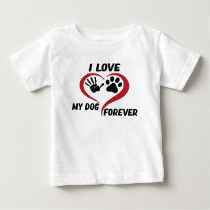 I love my dog throw pillow baby T-Shirt