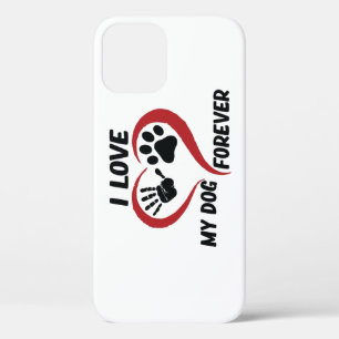I love my dog throw pillow iPhone 12 case