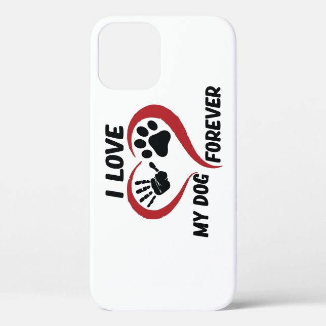 I love my dog throw pillow Case-Mate iPhone case (Back)