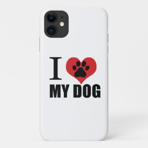 I love my dog throw pillow iPhone 11 case