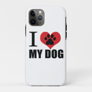 I love my dog throw pillow iPhone 11 pro case